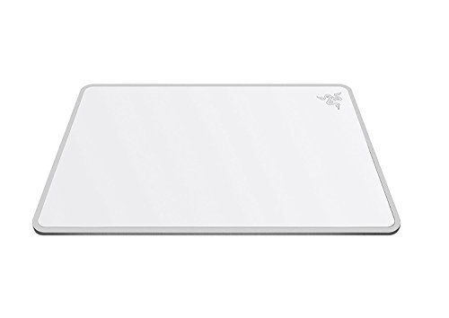 Razer Invicta Gaming Mouse Pad: Aircraft-Grade Aluminum Base - Included Double-Sided Mat Surface for Personalization - Anti-Slip Rubber Base - Mercury White