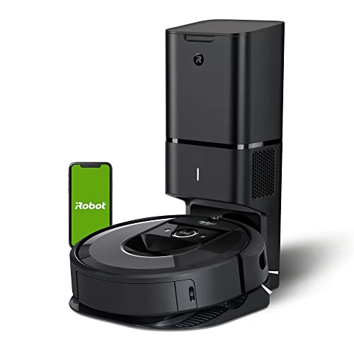 iRobot Roomba i7+ (7550) Robot Vacuum with Automatic Dirt Disposal - Empties Itself for up to 60 Days, Wi-Fi Connected, Smart Mapping, Works with Alexa, Ideal for Pet Hair, Carpets, Hard Floors