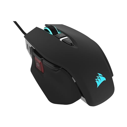 Corsair M65 RGB Elite – Wired FPS and MOBA Gaming Mouse – Adjustable Weight and Balance – Durable Aluminum Frame – 18,000 DPI Optical Sensor , Black