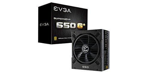 EVGA SuperNOVA 120-GP-0650-X1, 650 G+, 80 Plus Gold 650W, Fully Modular, FDB Fan, 10 Year Warranty, Includes Power ON Self Tester, Power Supply