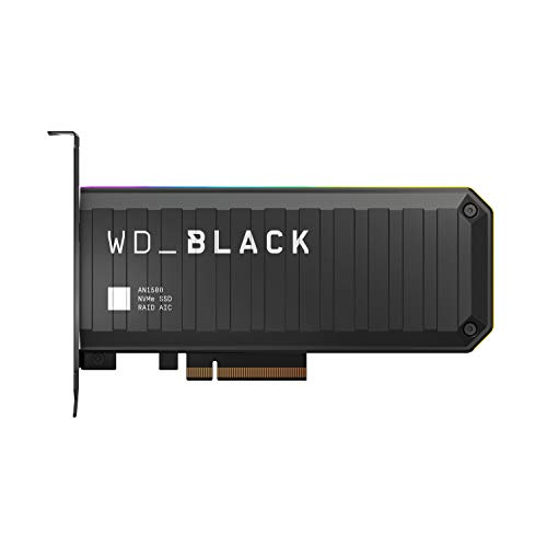 WD_BLACK 4TB AN1500 NVMe Internal Gaming Solid State Drive SSD Add-In-Card - Gen3 PCIe, Up to 6500 MB/s - WDS400T1X0L