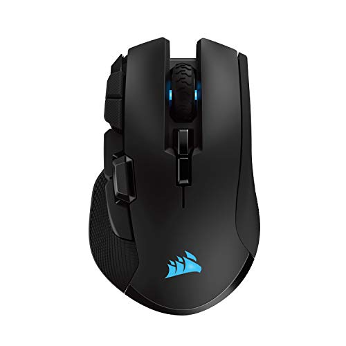 CORSAIR IRONCLAW WIRELESS RGB Rechargeable Gaming Mouse with Slipstream Technology - 18,000 DPI - 3-Zone RGB Multi-Color Backlighting - Black