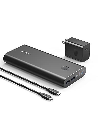 Anker PowerCore+ 26800mAh PD 45W with 60W PD Charger, Power Delivery Portable Charger Bundle for USB C MacBook Air/Pro/Dell XPS, iPad Pro, iPhone 14/13/12 Series, and More