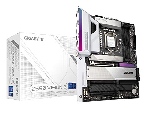 GIGABYTE Z590 Vision G (LGA 1200/Intel Z590/ATX/3x M.2/PCIe 4.0/USB 3.2 Gen2X2 Type-C/2.5GbE LAN/Motherboard)