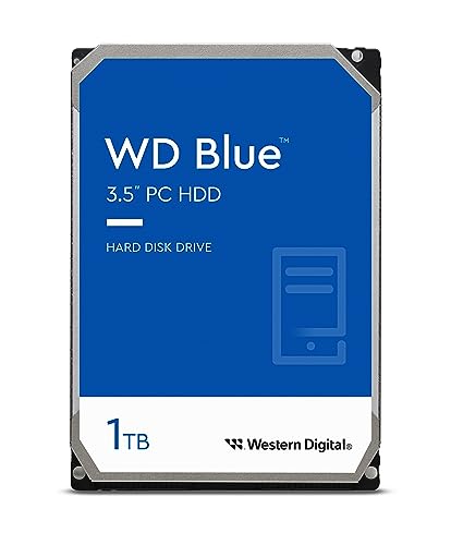 Western Digital 1TB WD Blue PC Internal Hard Drive HDD - 7200 RPM, SATA 6 Gb/s, 64 MB Cache, 3.5' - WD10EZEX