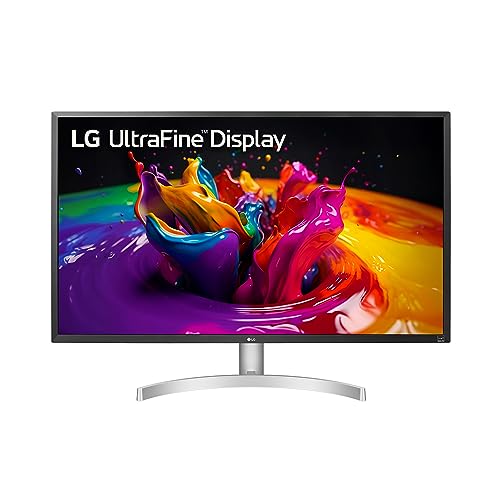 LG UltraFine 27 英寸电脑显示器 27UL500-W，IPS 显示屏，兼容 AMD FreeSync 和 HDR10，白色