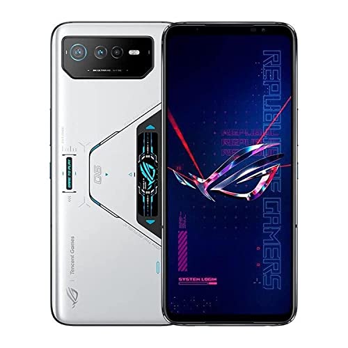 ASUS ROG Phone 6 Pro 5G 512GB 18GB RAM Factory Unlocked (GSM Only | No CDMA - not Compatible with Verizon/Sprint) Global Version - White