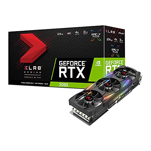 PNY GeForce RTX™ 3090 24GB XLR8 Gaming UPRISING EPIC-X RGB™ Triple Fan Graphics Card