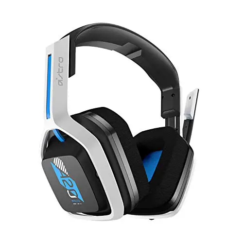 ASTRO Gaming A20 Wireless Headset Gen 2 for PlayStation 5 and 4, PC & Mac - White/Blue