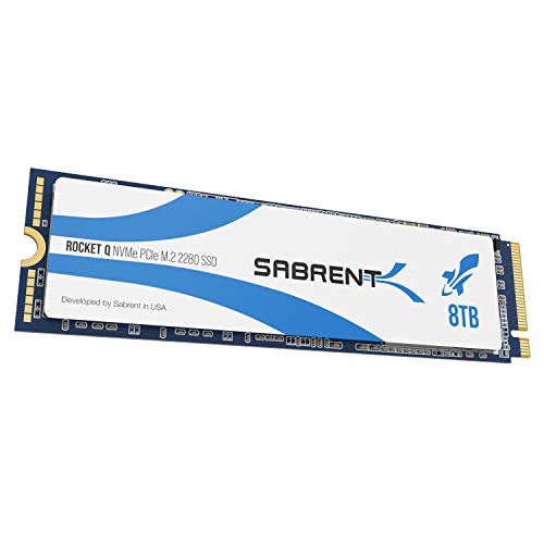SABRENT Rocket Q 8TB NVMe PCIe M.2 2280 Internal SSD High Performance Solid State Drive R/W 3300/2900MB/s (SB-RKTQ-8TB)