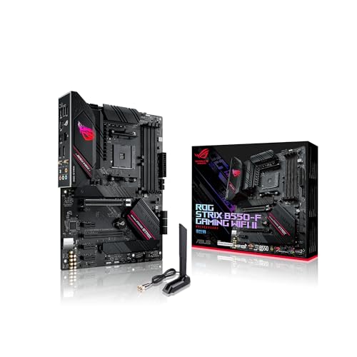 ASUS ROG Strix B550-F Gaming AMD AM4 Zen 3 Ryzen 5000 & 3rd Gen Ryzen ATX Motherboard (PCIe 4.0, 2.5Gb LAN, BIOS Flashback, HDMI 2.1, Addressable Gen 2 RGB Header and Aura Sync)