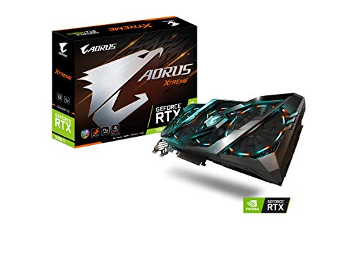 Gigabyte AORUS GeForce RTX 2080 Ti Xtreme 11G Graphics Card, 3X Stacked Windforce Fans, 11GB 352-bit GDDR6, Gv-N208TAORUS X -11GC Video Card