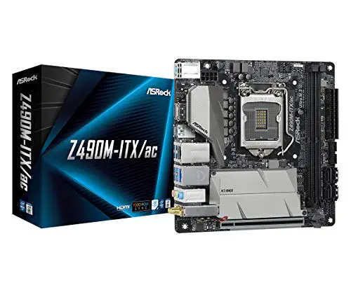 ASRock Z490M-ITX/ac Supports 10 th Gen Intel® Core™ Processors (Socket 1200) Motherboard