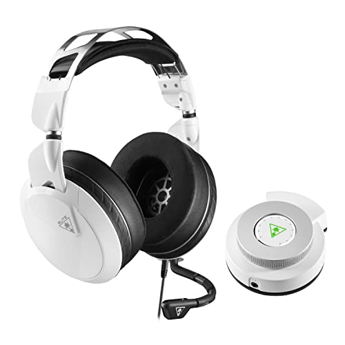 Turtle Beach Elite Pro 2 + SuperAmp Performance Gaming Headset for Xbox Series X, Xbox Series S, Xbox One, PC, & Mobile with Bluetooth – Surround Sound, 50mm Speakers, Memory Foam – White