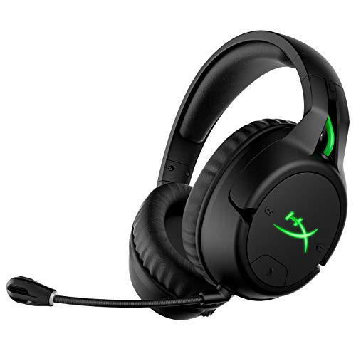 Wireless Xbox Gaming Headset with Chat Mixer, Memory Foam, Detachable Microphone - HyperX CloudX Flight, Licensed for Xbox One and Series X|S, Black/Green