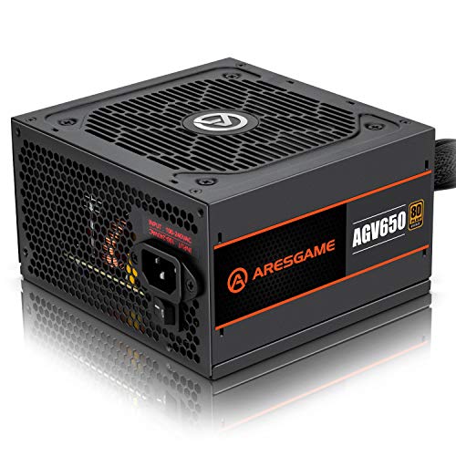 ARESGAME Power Supply 650W 80+ Bronze Certified PSU (AGV650)